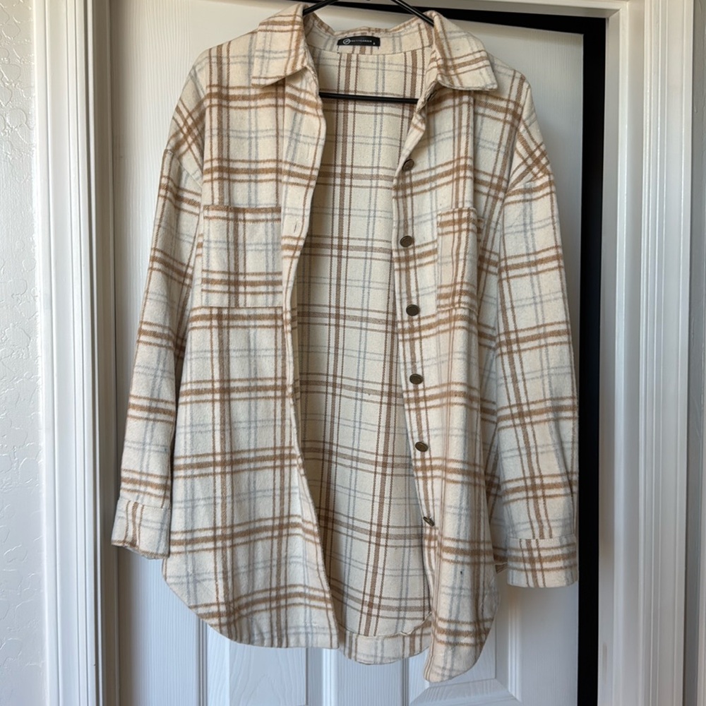 Plaid jacket Size small